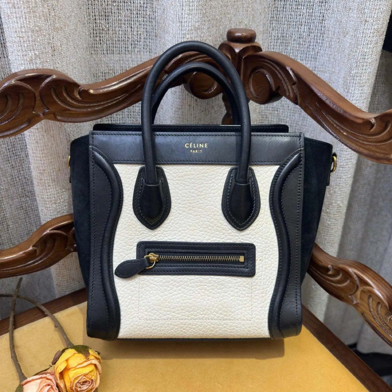 二手笑脸黑白小号（缺失肩带）